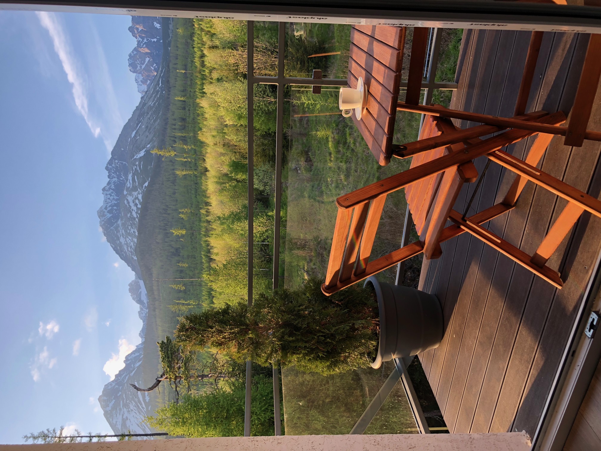 Balkón a terasa apartmánu Vysoké Tatry
